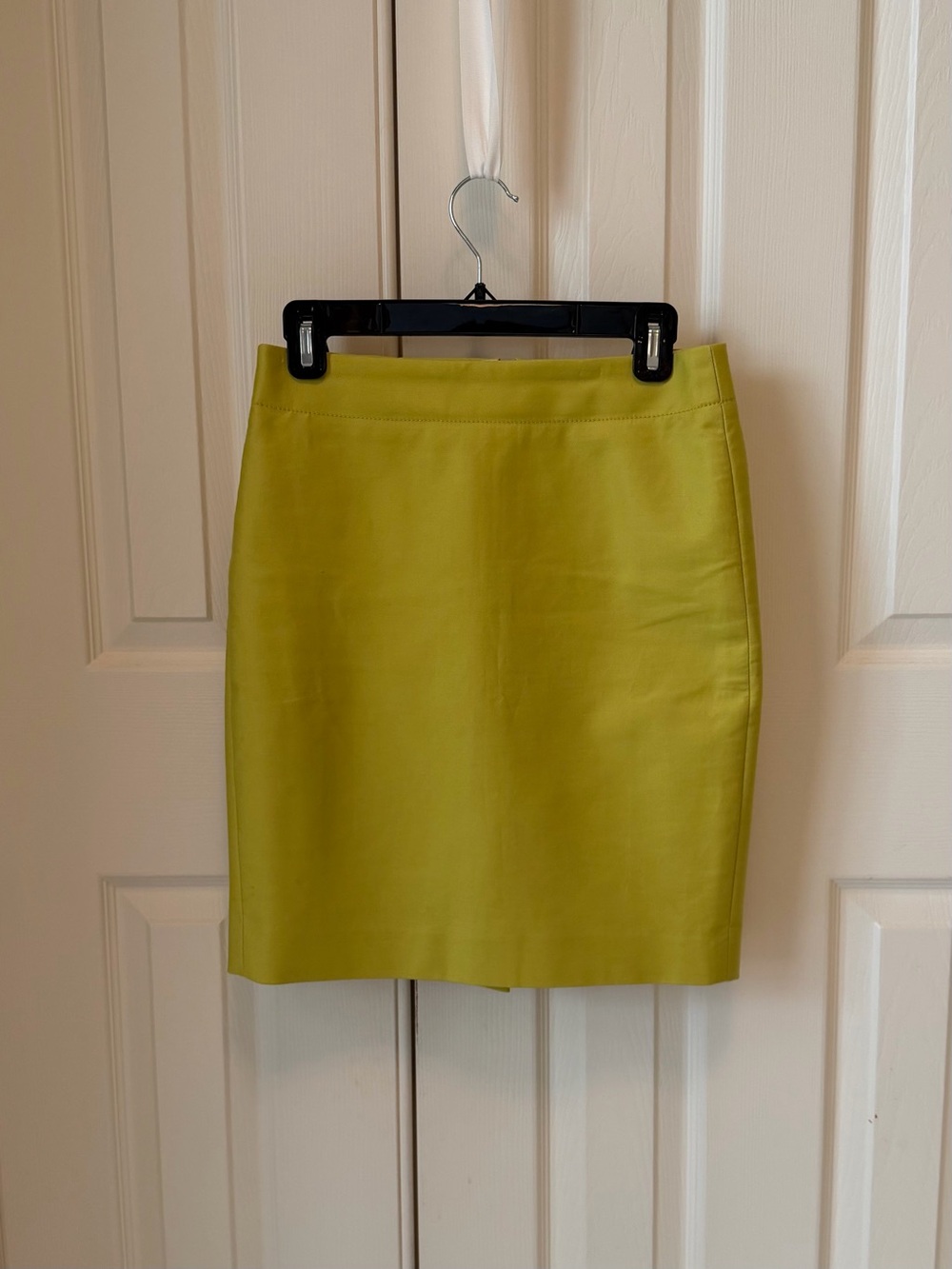 J. Crew No. 2 Pencil Skirt in Lime Green